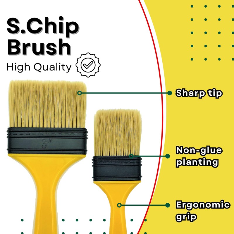 PANCLUB Not Chip Brush, Paint Brushes for Walls 2 inch