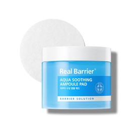 Real Barrier Aqua Soothing Ampoule Pad, 70 Pads l Hyaluronic Acid Facial Serum | Redness Relief for Sensitive Skin | Facial Moisturizer for Dry Skin| Calming Chamomile Extract| Korean Skincare