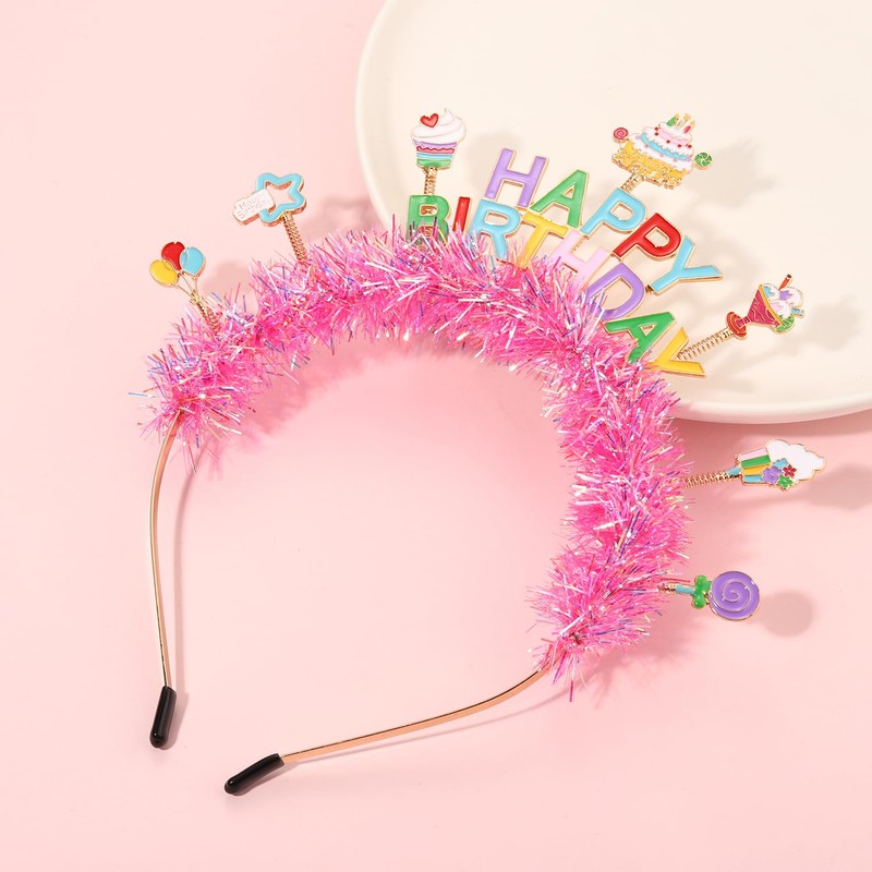NVENF - Tiara de cumpleaños con corona para mujer, diadema
