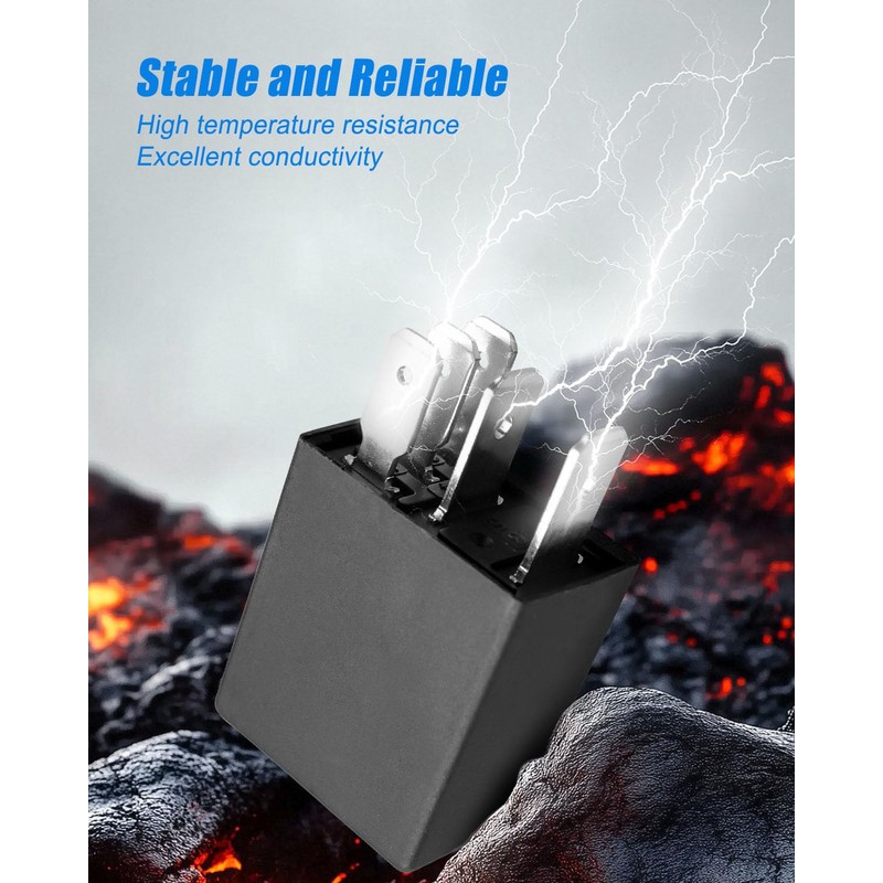 4 Pcs Fuel Pump Relay Replace 4671168E 72472M, 20/10A 12VDC,