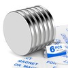 Super Strong Neodymium Disc Magnets with Double-Sided Adhesive, Powerful Permanent