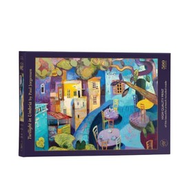 Art & Fable, Twilight in Umbria by Paul Jorgensen, 500 Piece Fine Artwork Premium Adult Jigsaw Puzzle