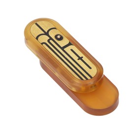 Fidget Toys, Finger Fidget Toys, Stress Relief Toy, Mechanical Push Slider Mini Push Card Metal Decompression Fingertip Slider Toy (Amber)