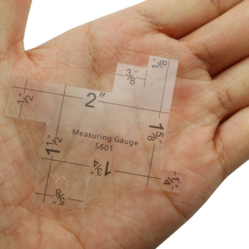 NX Garden Mini Sewing Measuring Gauge Transparent Acrylic Quilting Rulers