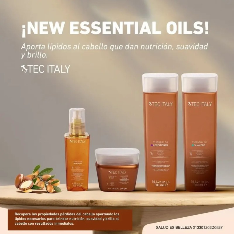 Kit Shampoo Essential Oil Y Acondicionador Essential Oil Para Fortalecer