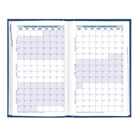 Blueline® 2026 Traditional Daily Planner, Appointment Book, 12 Months, January to December, Perfect Binding, 8" x 5", Blue, Bilingual (C1504.82B-26)