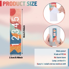 Crtiin 50 Pieces Anxiety Sensory Stickers for Anxiety Relief Items Mental Health Stickers Fidget Textured Strips for Office Classroom Desk Relieve Adult Stress(Boho Style)