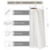 GIRAFVINYL Light Grey Vinyl Permanent 12" x 10ft, Matte Light