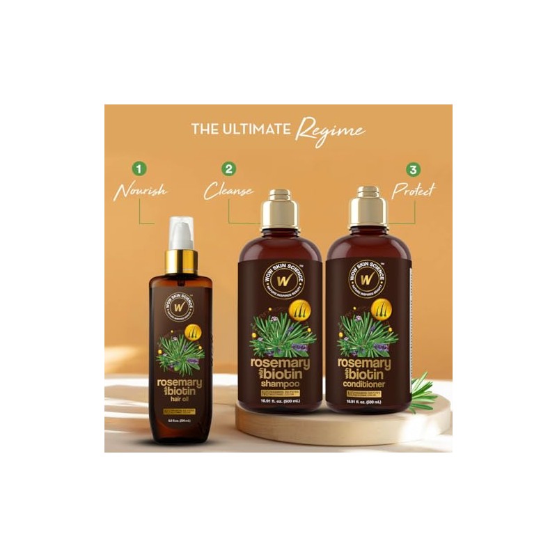 WOW Skin Science Champú De Romero Con Biotina De 16.9