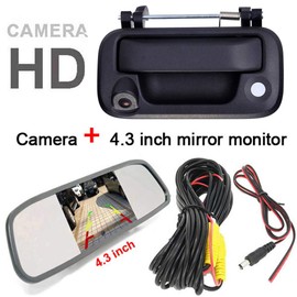 Navinio Waterproof 170° Night Vision Car Boot Handle Reversing Camera for F150 F250 F350 F450 F550 Parking Aid Colour Camera Reversing System Parking Camera + 7 Inch LCD Car LCD Monitor