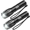 HYVCZP 1/2/3 Pack ​LED Torch,Super Bright Flashlight,5 Modes Adjustable Focus,