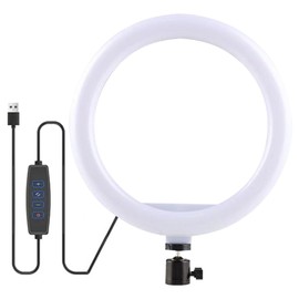 Nayubo Selfie Ring Light with 3 Light Modes and 10 Brightness Levels USB Powered Mini LED Fill Light for YouTube/TIK Tok/Phone/Live Stream/Makeup Shooting/Zoom Meetings