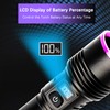 UV Flashlight 30W, 7000 mAh High Power 365nm UV Light,