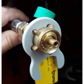 Gas key for patio heater, gas heater, gas cannon, heater, gas grill, gas stove, motorhome, caravan, camping, pressure regulator, pressure regulator (compact key 5 blades, grey, 1)