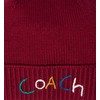 Coach Women's Embroidered with Beanie Box Set, Berry