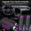 10PCS Car Interior Accessories Sets,Steering Wheel Cover, Seat Belt Cover