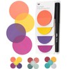 Mr. Pen- Transparent Sticky Notes, 200 Pcs, Sunset Set, Round