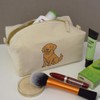 'Golden Retriever' Canvas Wash Bag/Makeup Case (CS00044881)