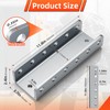 JUGGHOME Trailer Hitch Coupler Channel,5-Position Adjustable Lunette Ring or C