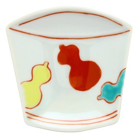 Arita Ware 99322 Tokunaga Pottery Soba Soba Boar Mouth, Bean Plate, Nishikyo