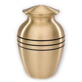 Beautiful Life Urns Dignity Gold Extra Small Cremation Urn