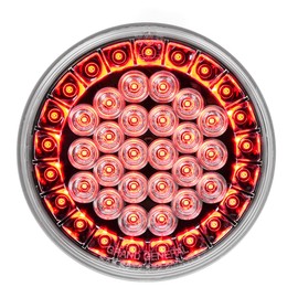 GG Grand General 78302 4 inches Pearl Smart Dynamic Sequential Red/Clear, Left Turn, 45 LED Sealed Light