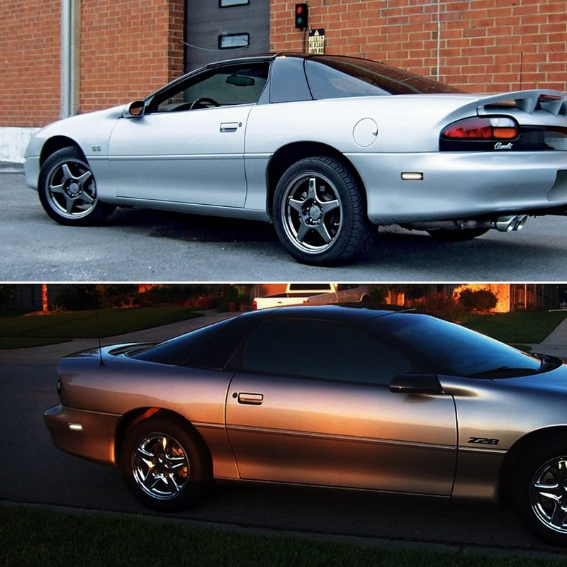 KENRTIR Smoked Lens White LED Rear Side Marker Lamps Compatible