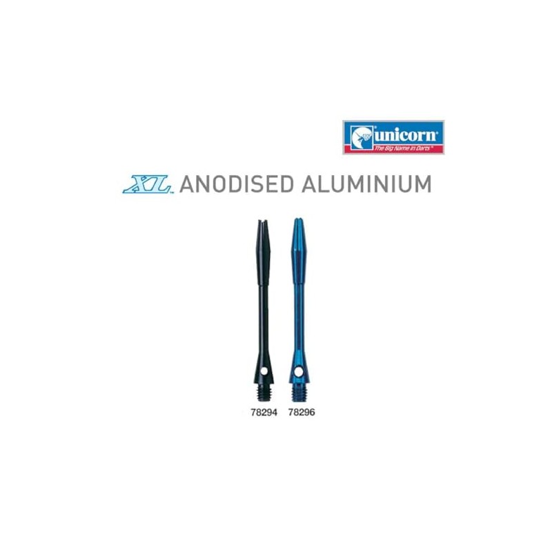 Unicorn XL Dart Shafts | Anodised Aluminium | 45.6 mm