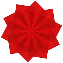 10 Pieces Christmas Gel Filter - Transparent Color Red Correction Lighting Gel Filter 8.5 x 11-Inches Red Gel Light Filter Plastic Film Sheets