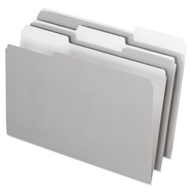 Pendaflex 435013GRA Interior File Folders, 1/3 Cut Top Tab, Legal, Gray (Box of 100)