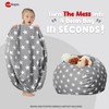 Wekapo Stuffed Animal Storage Bean Bag Chair Cover for Kids