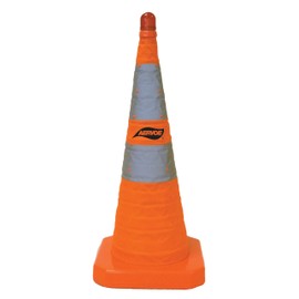 Aervoe Industries Collapsible 18-Inch Safety Cones (Orange/Yellow)