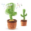 Dancing Cactus Talking Toy,Wriggle Singing Mimicking Cactus,Repeat What You Say,Sing,Dance,Recording,LED(120