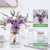 MARTINE MALL Faux Flowers in Vase, Fake Flowers with Vase,