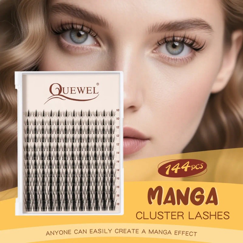 Extensiones De Pestañas Quewel Fairy, Pegamento No Incluido