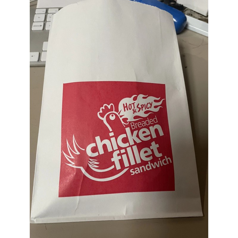 grocery store Foil Sandwich bags 6x6 chicken burger large size