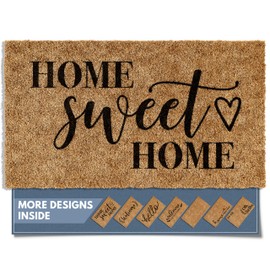 Barnyard Designs Barnyard Designs Doormat Welcome Mat for Outdoors, Large Front Door Entrance Mat, 30x17, Brown (Home Sweet Home)