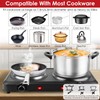 Wilytyres Electric Hot Plate, 2000W Infrared 2 Burner, Portable Dual