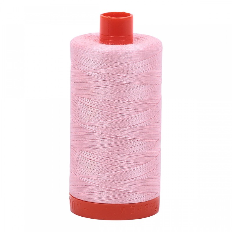 Aurifil Cotton Mako 50wt 1300m 2-Pack: (Natural) White + Red