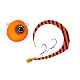 JACKALL Lead Type Bing Ball Slide, Musou Custom 2.8 oz (80 g), Fluorescent Orange/Orange Zebra Master T +