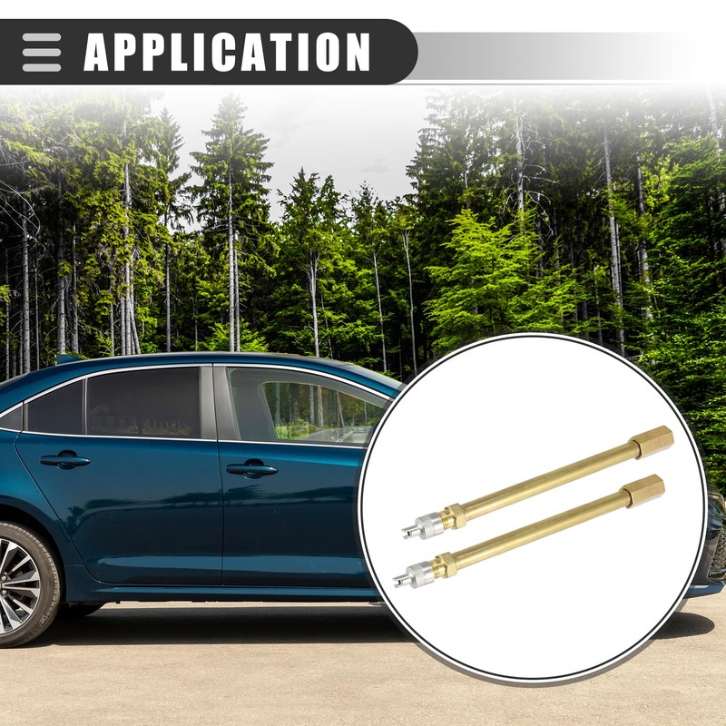 Motoforti Universal Car Tire Valve Stem Air Inflation Extension Adaptor,