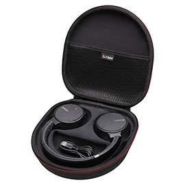 LTGEM - Funda Compatible con Auriculares Sony WH-CH720N / WH-CH520 / WHCH710N / WH-CH510 con cancelación de Ruido, Color Negro