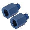 1Pair Pipe Fitting Adapter Blue Perfect Sealing Rustproof 1/8 NPT