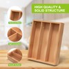 Unibambou Bamboo Utensil Drawer Organizer, Silverware Tray Organizer, Kitchen Drawer