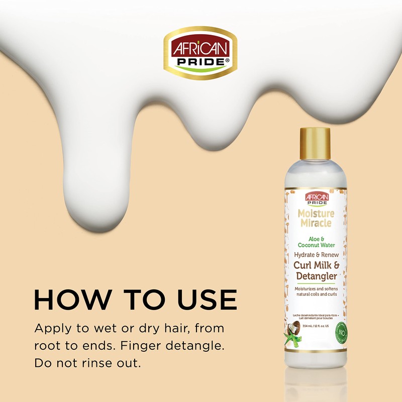 African Pride Moisture Miracle Hydrate & Renew Curl Milk &
