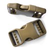 2Pcs Side Release Buckle Tan Tri-glide Slide Clip 4Pcs Replacement