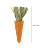 20pcs Carrot Shaped Hamster Toy Teeth Grinding Decorative Crude Fiber
