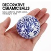 Abaodam Ceramic Balls Set of 3 Blue and White 5.00X5.00X5.00cm