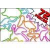Silly Shaped Rubba Bandz Bracelets Bulk Pack (72 Peices)