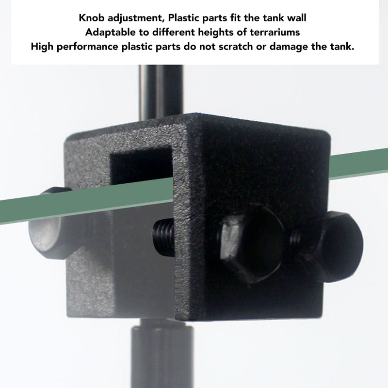 Reptile Lamp Stand Adjustable Multi Angle Rotation Clip Reptile Heat